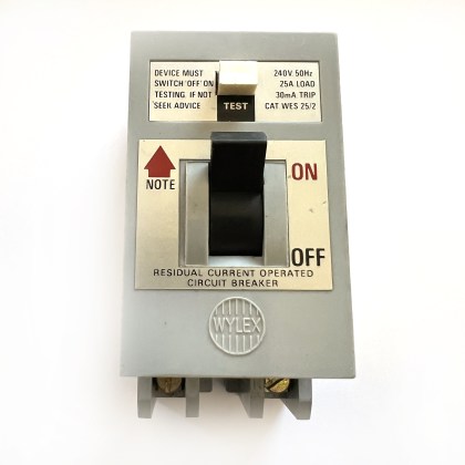 Wylex WES25/2 25A 25 Amp 30mA RCD 2 Double Pole Circuit Breaker